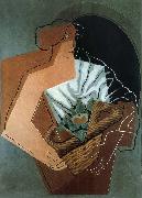 Juan Gris The Fem carring the basket oil on canvas